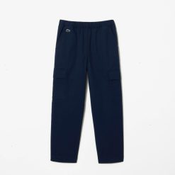 Vetements Garcon | LACOSTE Pantalon Cargo En Gabardine Legere De Coton