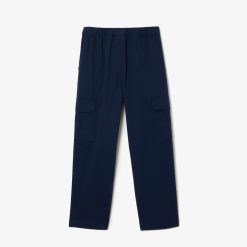 Vetements Garcon | LACOSTE Pantalon Cargo En Gabardine Legere De Coton