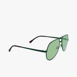 Lunettes De Soleil | LACOSTE Lunettes De Soleil Pilote Unies Signature 101 En Metal