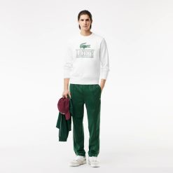 Sweatshirts | LACOSTE Sweatshirt Jogger Avec Marquage En Molleton De Coton