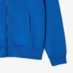 Sweatshirts | LACOSTE Sweatshirt Jogger Zippe Homme En Molleton Lacoste Avec Poche Kangourou