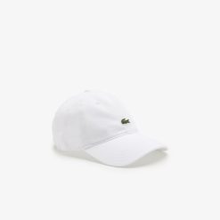 Chapeaux & Casquettes | LACOSTE Casquette Unie Unie Lacoste En Twill De Coton Biologique