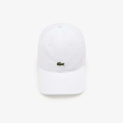 Chapeaux & Casquettes | LACOSTE Casquette Unie Unie Lacoste En Twill De Coton Biologique