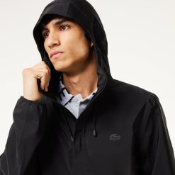 Survetements | LACOSTE Veste Courte De Survetement Sportsuit Impermeable Homme Lacoste