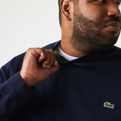 Pullovers | LACOSTE Pull A Col Rond En Coton Uni