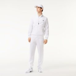 Vetements De Sport | LACOSTE Sweatshirt Zippe Sport En Fibres Recyclees