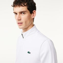 Vetements De Sport | LACOSTE Sweatshirt Zippe Sport En Fibres Recyclees