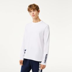 Sous-Vetements & Vetements D'Interieur | LACOSTE T-Shirt De Pyjama Manches Longues Avec Marquage