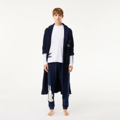 Sous-Vetements & Vetements D'Interieur | LACOSTE T-Shirt De Pyjama Manches Longues Avec Marquage