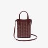 Sacs A Bandouliere | LACOSTE Mini Sac Cabas Zely Monogramme En Toile Enduite