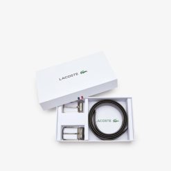 Ceintures | LACOSTE Coffret Ceinture Homme Lacoste Avec 2 Boucles Ardillon