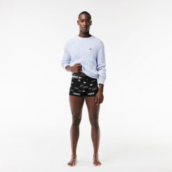 Sous-Vetements & Vetements D'Interieur | LACOSTE Lot De 3 Boxers Courts En Coton Stretch