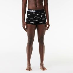 Sous-Vetements & Vetements D'Interieur | LACOSTE Lot De 3 Boxers Courts En Coton Stretch