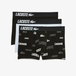 Sous-Vetements & Vetements D'Interieur | LACOSTE Lot De 3 Boxers Courts En Coton Stretch