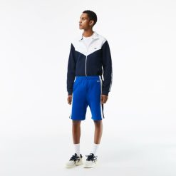 Pantalons & Shorts | LACOSTE Short Color-Block Homme Lacoste En Molleton Gratte