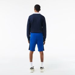 Pantalons & Shorts | LACOSTE Short Color-Block Homme Lacoste En Molleton Gratte