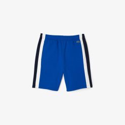 Pantalons & Shorts | LACOSTE Short Color-Block Homme Lacoste En Molleton Gratte