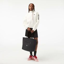 Vetements De Sport | LACOSTE Sweatshirt Zippe Femme Loose Fit Lacoste Sport Avec Capuche