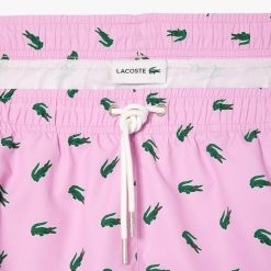 Maillots De Bain | LACOSTE Short De Bain Avec Imprime Crocodile