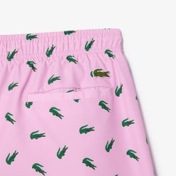 Maillots De Bain | LACOSTE Short De Bain Avec Imprime Crocodile