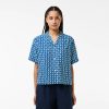 Chemises & Hauts | LACOSTE Chemise Manches Courtes Oversize Avec Imprime