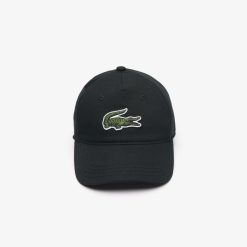 Accessoires | LACOSTE Casquette En Twill De Coton Avec Grand Crocodile