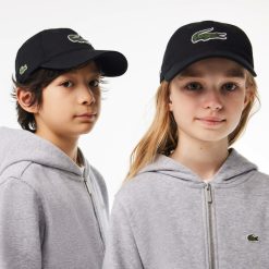 Accessoires | LACOSTE Casquette En Twill De Coton Avec Grand Crocodile