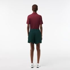 Vetements De Sport | LACOSTE Bermuda Femme Golf Lacoste Sport En Taffetas Extensible