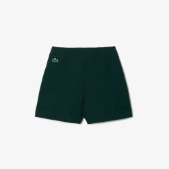 Vetements De Sport | LACOSTE Bermuda Femme Golf Lacoste Sport En Taffetas Extensible