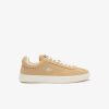 Sneakers | LACOSTE Sneakers Baseshot Femme En Cuir Ton Sur Ton