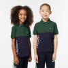 Vetements Garcon | LACOSTE Polo Enfant Lacoste Color-Block En Pique De Coton Biologique