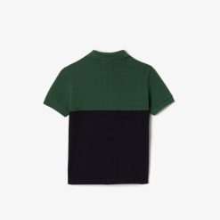 Vetements Garcon | LACOSTE Polo Enfant Lacoste Color-Block En Pique De Coton Biologique