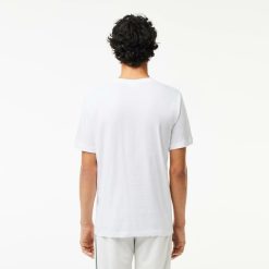 T-Shirts | LACOSTE T-Shirt Imprime Signature En Jersey De Coton