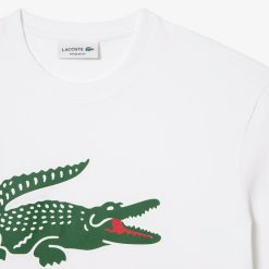 T-Shirts | LACOSTE T-Shirt Imprime Signature En Jersey De Coton