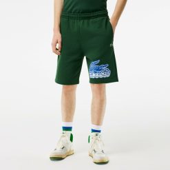 Pantalons & Shorts | LACOSTE Short Homme Lacoste En Molleton De Coton