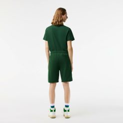 Pantalons & Shorts | LACOSTE Short Homme Lacoste En Molleton De Coton