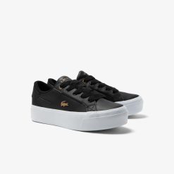 Sneakers | LACOSTE Sneakers Ziane Platform Femme Lacoste En Cuir