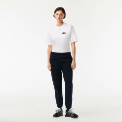 Pantalons & Shorts | LACOSTE Pantalon De Jogging Jogger En Coton Melange Uni