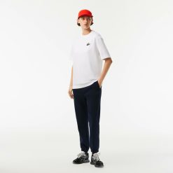 Pantalons & Shorts | LACOSTE Pantalon De Jogging Jogger En Coton Melange Uni