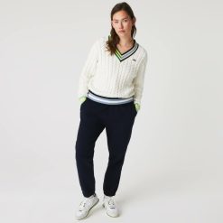 Pantalons & Shorts | LACOSTE Pantalon De Jogging Jogger En Coton Melange Uni