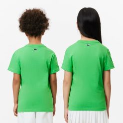 Vetements Fille | LACOSTE T-Shirt Tennis Ultra-Dry Sport Edition Roland Garros