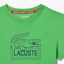 Vetements Fille | LACOSTE T-Shirt Tennis Ultra-Dry Sport Edition Roland Garros