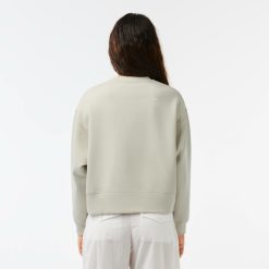 Sweatshirts | LACOSTE Sweatshirt Jogger Femme Lacoste Imprime Au Dos