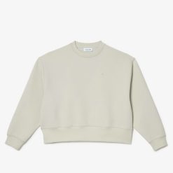 Sweatshirts | LACOSTE Sweatshirt Jogger Femme Lacoste Imprime Au Dos