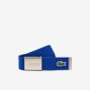 Ceintures | LACOSTE Ceinture Sangle Boucle Gravee Lacoste Edition Made In France