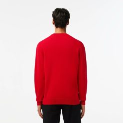 Pullovers | LACOSTE Pull A Col V En Coton Biologique Uni