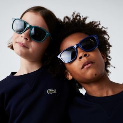 Accessoires | LACOSTE Lunettes De Soleil Rectangulaires Enfant Rubber Line