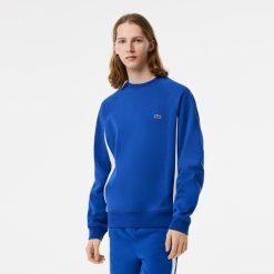 Sweatshirts | LACOSTE Sweatshirt Color-Block Homme Lacoste En Molleton Gratte