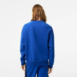 Sweatshirts | LACOSTE Sweatshirt Color-Block Homme Lacoste En Molleton Gratte