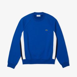 Sweatshirts | LACOSTE Sweatshirt Color-Block Homme Lacoste En Molleton Gratte